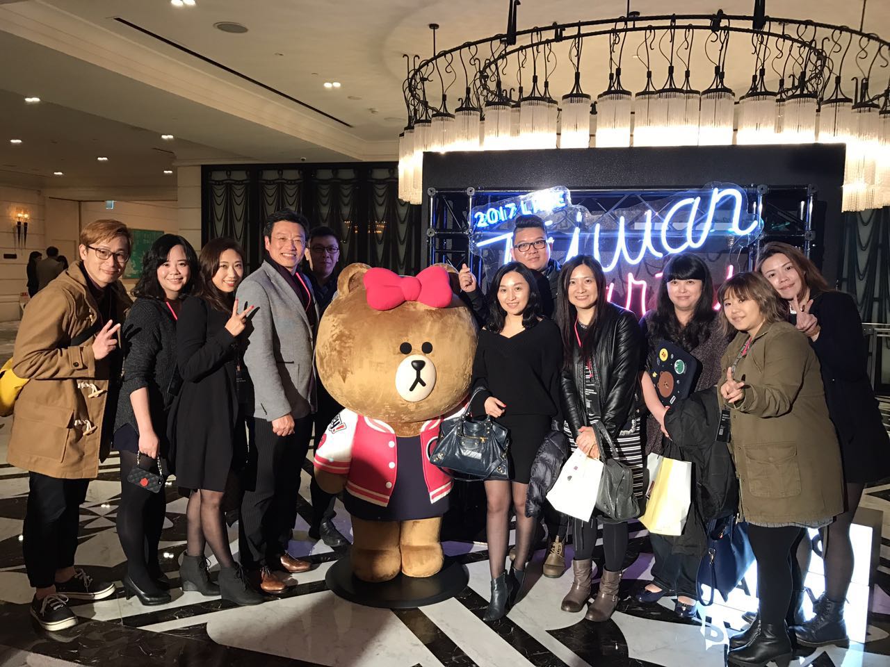 网讯社群团队与熊大妹妹CHOCO热情参加LINE台湾2017年度盛会